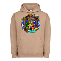 Pigment Burro jesus and mary with god Urban Hoodie - AdoDesignShop