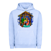 Pigment Grape Ice jesus and mary with god Urban Hoodie - AdoDesignShop
