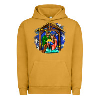 Pigment Peanut Butter jesus and mary with god Urban Hoodie - AdoDesignShop