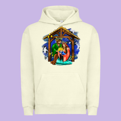 Jesus And Mary With God Urban Hoodie Designed By Adodesignshop