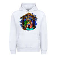 White jesus and mary with god Urban Hoodie - AdoDesignShop