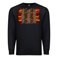 Black juneteenth brushstroke Premium Sweatshirt - Zillion Design Studio