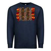 Navy juneteenth brushstroke Premium Sweatshirt - Zillion Design Studio