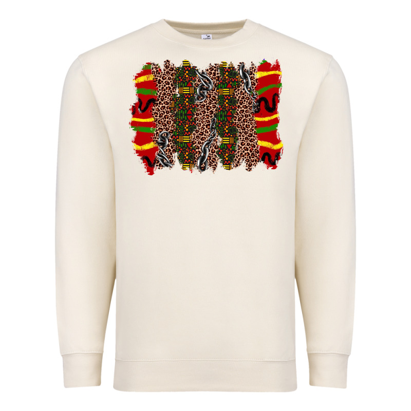 Juneteenth Brushstroke Premium Sweatshirt by Zillion Design Studio | Teevron