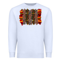 White juneteenth brushstroke Premium Sweatshirt - Zillion Design Studio