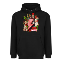 Black christmas season lightning bolt Heavyweight Hoodie - MaliasSmallBusiness