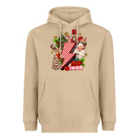 Mushroom christmas season lightning bolt Heavyweight Hoodie - MaliasSmallBusiness