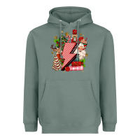 Sage christmas season lightning bolt Heavyweight Hoodie - MaliasSmallBusiness
