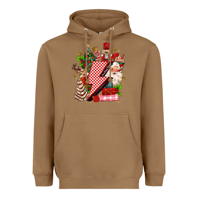 Christmas Season Lightning Bolt Heavyweight Hoodie by MaliasSmallBusiness | Teevron