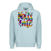 Blue Mist kiss me Premium Hoodie - JahusDesignShop