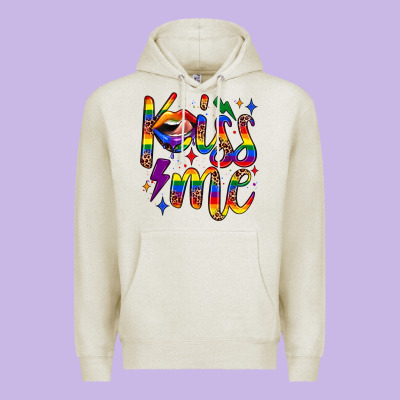 Kiss Me Premium Hoodie Designed By Jahusdesignshop