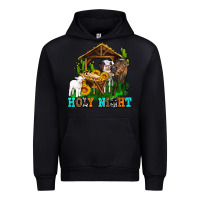 Black holy nıght cows and sunflowers Urban Hoodie - AdoDesignShop