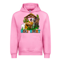 Fuchsia Pink holy nıght cows and sunflowers Urban Hoodie - AdoDesignShop