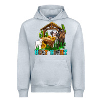 Heather Grey holy nıght cows and sunflowers Urban Hoodie - AdoDesignShop