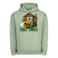 Pigment Oil Green holy nıght cows and sunflowers Urban Hoodie - AdoDesignShop