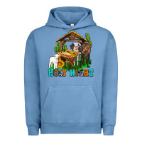 Pigment Pebble Blue holy nıght cows and sunflowers Urban Hoodie - AdoDesignShop