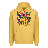 Antique Gold kiss me Premium Hoodie - JahusDesignShop