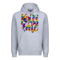 Heather Grey kiss me Premium Hoodie - JahusDesignShop