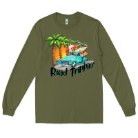 Army Green road trippin Long Sleeve Tee - BarkalooDesign