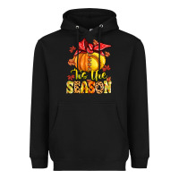 Black tis the season fall softball Heavyweight Hoodie - MaliasSmallBusiness