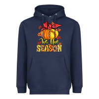 Navy tis the season fall softball Heavyweight Hoodie - MaliasSmallBusiness