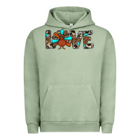 Pigment Oil Green love turkey Urban Hoodie - JahusDesignShop