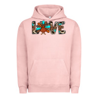 Pigment Salmon love turkey Urban Hoodie - JahusDesignShop