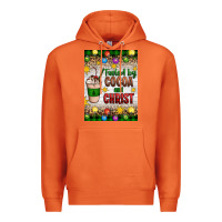 Carrot christmas fueled by cocoa and christ Premium Hoodie - Artiststas