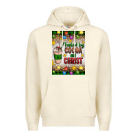 Sandshell christmas fueled by cocoa and christ Premium Hoodie - Artiststas