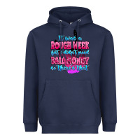 Navy it was rough week but i didn't need bail money so Heavyweight Hoodie - MaliasSmallBusiness