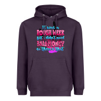 Plum it was rough week but i didn't need bail money so Heavyweight Hoodie - MaliasSmallBusiness