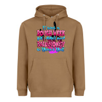 Toasted Coconut it was rough week but i didn't need bail money so Heavyweight Hoodie - MaliasSmallBusiness