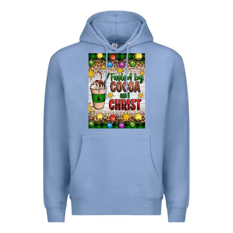 Christmas Fueled By Cocoa And Christ Premium Hoodie by Artiststas | Teevron