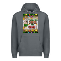 Rock christmas fueled by cocoa and christ Premium Hoodie - Artiststas