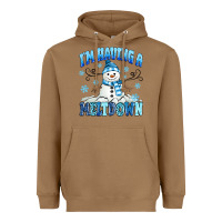 Toasted Coconut i'm having a meltdown Heavyweight Hoodie - MaliasSmallBusiness
