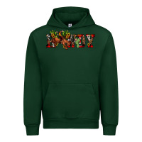 Forest Green Christmas Howdy Bronco Rodeo Urban Hoodie - JahusDesignShop