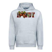 Heather Grey Christmas Howdy Bronco Rodeo Urban Hoodie - JahusDesignShop