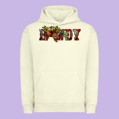 Christmas Howdy Bronco Rodeo Urban Hoodie Designed By Jahusdesignshop