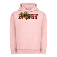 Pigment Salmon Christmas Howdy Bronco Rodeo Urban Hoodie - JahusDesignShop