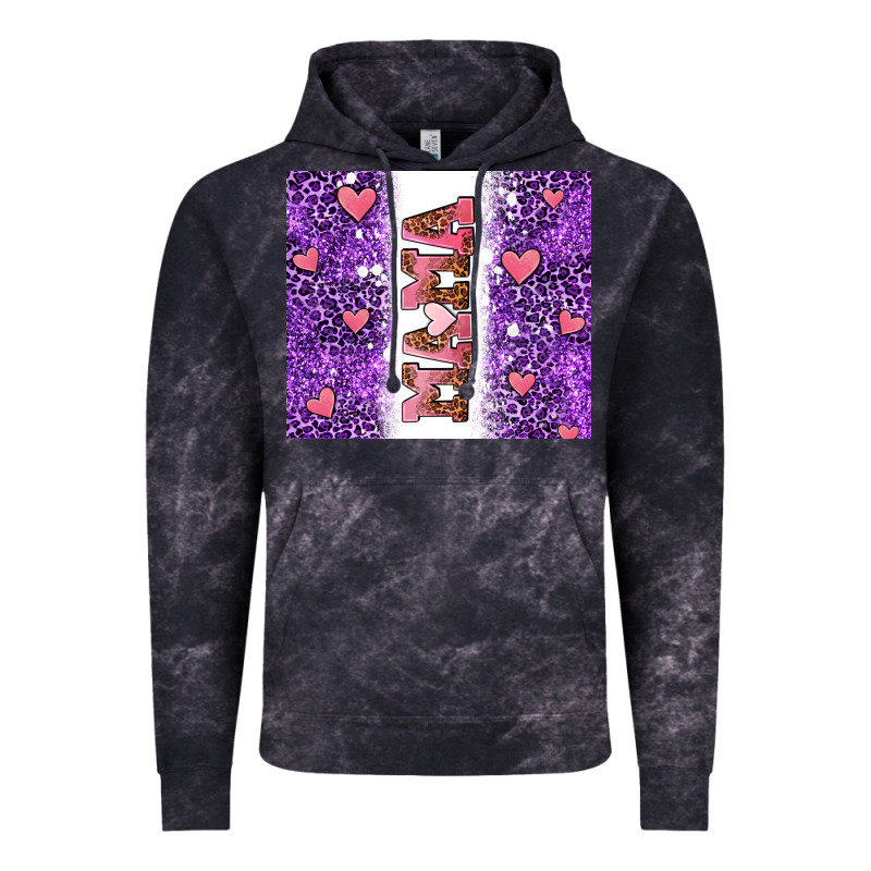 Purple Leopard Pink Mama Hearts Vintage Hoodie by AdoDesignShop | Teevron