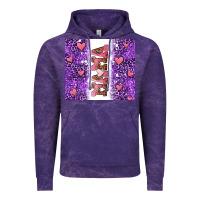 Cloud Purple purple leopard pink mama hearts Vintage Hoodie - AdoDesignShop