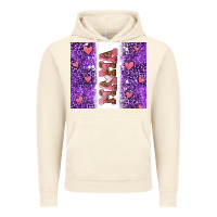 Vintage Artic purple leopard pink mama hearts Vintage Hoodie - AdoDesignShop
