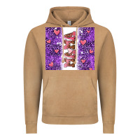 Vintage Camel purple leopard pink mama hearts Vintage Hoodie - AdoDesignShop