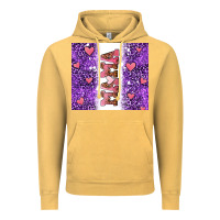 Vintage Mustard purple leopard pink mama hearts Vintage Hoodie - AdoDesignShop