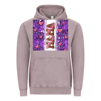 Vintage Zinc purple leopard pink mama hearts Vintage Hoodie - AdoDesignShop