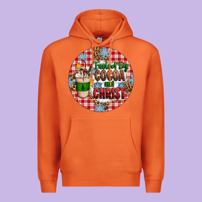 Christmas Fueled By Cocoa And Christ Ornament Premium Hoodie Designed By Artiststas