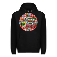 Black christmas fueled by cocoa and christ ornament Premium Hoodie - Artiststas