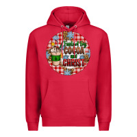 Cardinal christmas fueled by cocoa and christ ornament Premium Hoodie - Artiststas