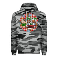 Slate Camo christmas fueled by cocoa and christ ornament Premium Hoodie - Artiststas