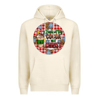 Tofu christmas fueled by cocoa and christ ornament Premium Hoodie - Artiststas